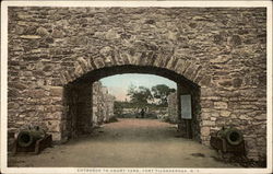 Entrance to Court Yard Postcard