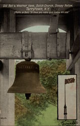 Old Bell & Weather Vane, Dutch Church, Sleepy Hollow Postcard