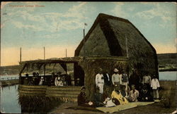 Hawaiian Grass House Postcard Postcard