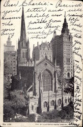 Trinity Church New York, NY Postcard Postcard