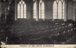 Portion of The Great Auditorium Cincinnati, OH Postcard Postcard