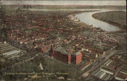 Aerial View Looking Southeast Washington, DC Washington DC Postcard Postcard