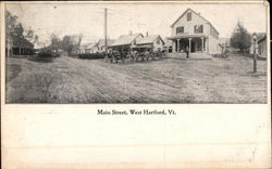 Main Street West Hartford, VT Postcard Postcard