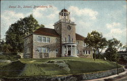 Canal St., School Postcard