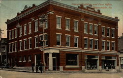 Naugle Building and Post Office Postcard