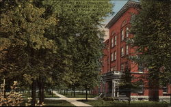 Ladies Hall and Campus, Wesleyan College Buckhannon, WV Postcard Postcard