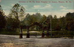 West Virginia State Hospital for Insane Weston, WV Postcard Postcard