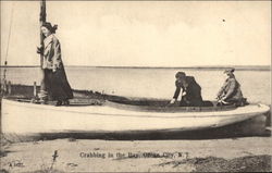 Crabbing in the Bay Ocean City, NJ Postcard Postcard