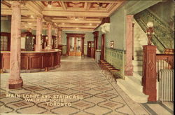 Walker House - Main Lobby and Staircase Toronto, ON Canada Ontario Postcard Postcard