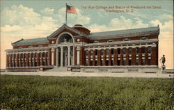 The War College and Statue of Frederick the Great Postcard