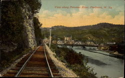 View along Potomac River Piedmont, WV Postcard Postcard