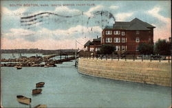 South Boston Yacht Club Massachusetts Postcard Postcard