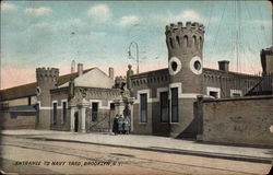 Entrance to Navy Yard Postcard