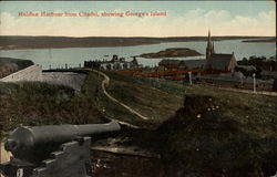 Halifax Harbour from Citadel, showing George's Island Postcard