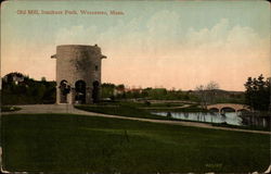 Old Mill, Institute Park Postcard