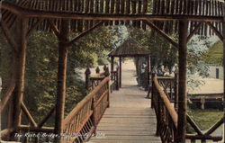 The Rustic Bridge, Riverton Park Postcard