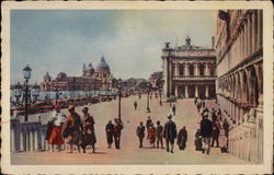 Il Molo e Ponte della Paglia Venice, Italy Postcard Postcard