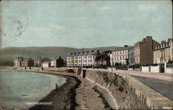 View of Beachfront Houses Warrenpoint, Northern Ireland Postcard Postcard