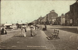 Promenade from West Redcar, England Postcard Postcard