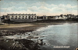 View of Beach and Houses, Co. Donegal Bundoran, Ireland Postcard Postcard