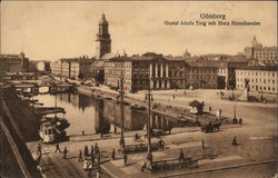 Gustaf Adolfs Torg och Siora Hamnkanalen Postcard