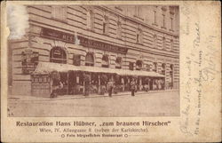 Restaurant of Hans Hubner--The Brown Deer Postcard