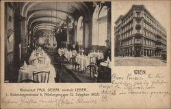 Multiple Views of Paul Deierl Restaurant Postcard