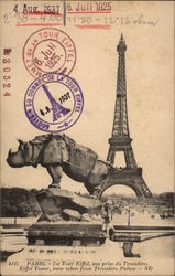 Eiffel Tower, from the Trocadero Palace Paris, France Postcard Postcard