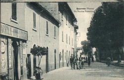 View of the street named Via Vecchia Fiorentina Pistoia, Italy Postcard Postcard