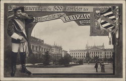 University of Leipzig - 500th Anniversary 1909 Postcard