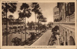 The Palm Court, Raffles Hotel Singapore, Singapore Southeast Asia Postcard Postcard