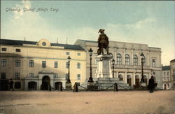 Statue of Gustav Adolfs Torg Postcard