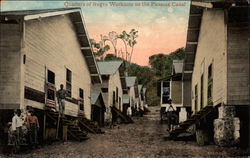 Quarters of Negro Workmen on the Panama Canal Postcard Postcard