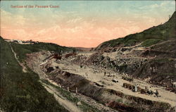 Section of the Panama Canal Postcard