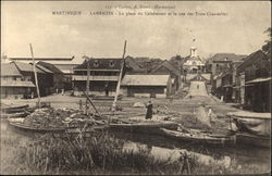 La Place du Calebassier et la rue des Trois Chandelles Lamentin, Martinique Caribbean Islands Postcard Postcard