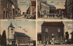 Views of Town Bourheim bei Julich, Germany Postcard Postcard