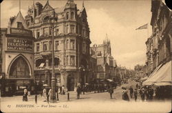 West Street Brighton, England Sussex Postcard Postcard