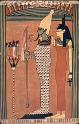 Osiris and Isis Art Postcard Postcard