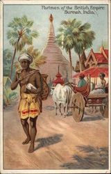 Postmen of the British Empire: Burmah India Postcard Postcard