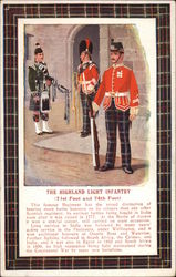 Scottish Soldiers from the Highland Light Infantry Regiments Postcard