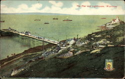 The Pier and Lighthouse Mumbles, Wales Postcard Postcard