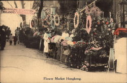 Flower Market Postcard