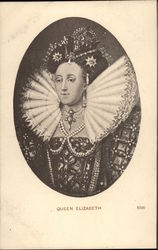 Portrait of Queen Elizabeth I Royalty Postcard Postcard