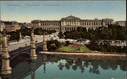 The University Strasbourg, France Postcard Postcard