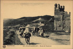 Route de Tanahout - Atlas Marocain Morocco Africa Postcard Postcard