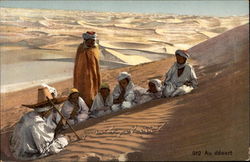 Bedouins in Desert Postcard