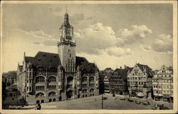 Rathaus u. Marktplatz Stuttgart, Germany Postcard Postcard