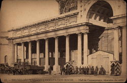 During the German Occupation - Hall du Cinquantenaire Postcard