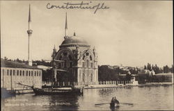 Mosque of Dolma-Bagtche on the Bosphurus Postcard