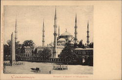 Mosque of Ahmed and the Hippodrome Istanbul, Turkey Greece, Turkey, Balkan States Postcard Postcard